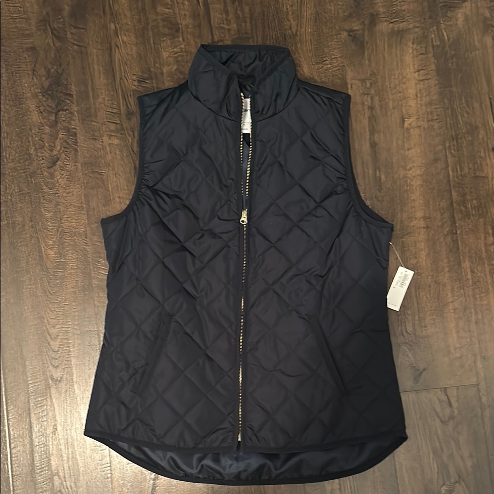 Old Navy Blue Quilted Vest Insulated Sleeveless